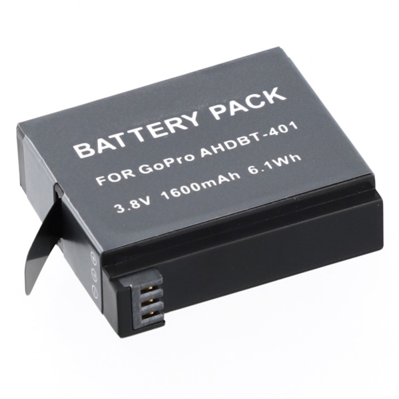 GoPro Hero 4 -kameran akku 3.8.0V 1600mAh AHDBT-401 vaihtoakku