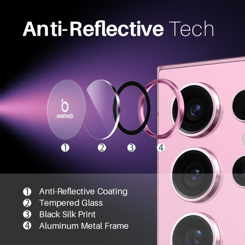 NORTHJO For Samsung Galaxy S25 Ultra Tempered Glass Camera Lens