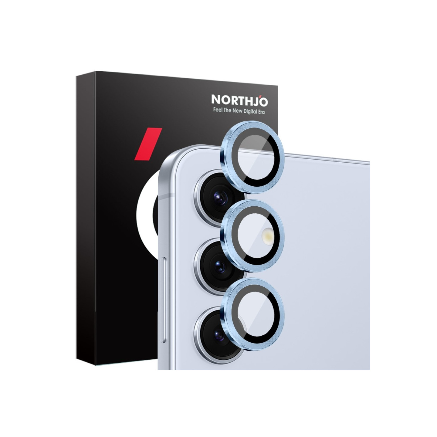 NORTHJO för Samsung Galaxy S25+ Härdat Glas Kameralinsskydd