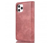 DG.MING iPhone 13 Pro Split Läder Plånboksfodral - Röd