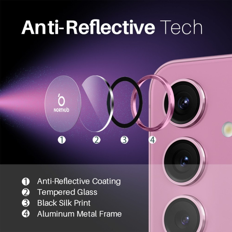 NORTHJO For Samsung Galaxy S25+ Tempered Glass Camera Lens