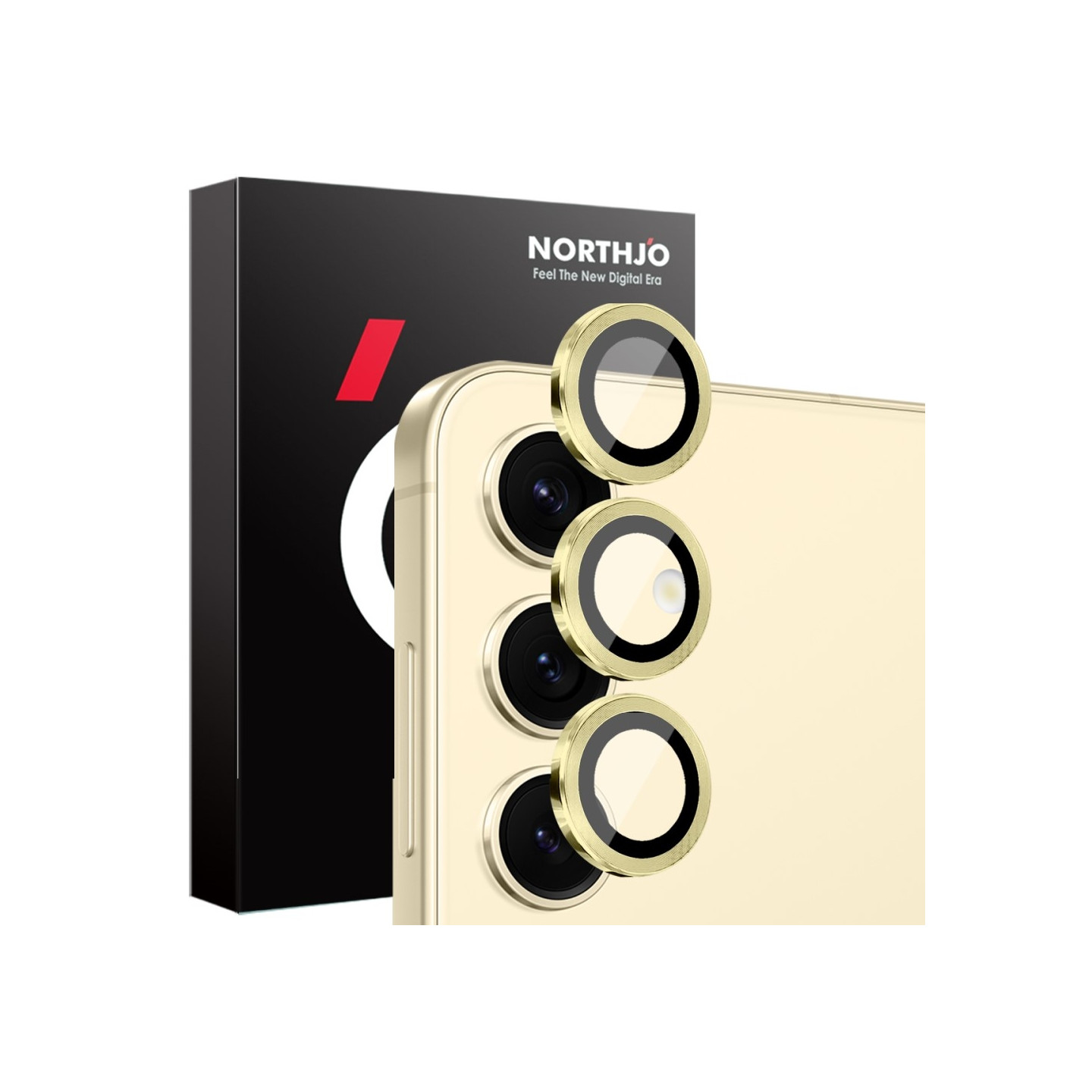 NORTHJO For Samsung Galaxy S25 Tempered Glass Camera Lens