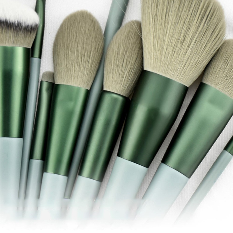 13 stk Makeup Brush Set Kosmetiske børster Soft Fiber Foundation Contour -