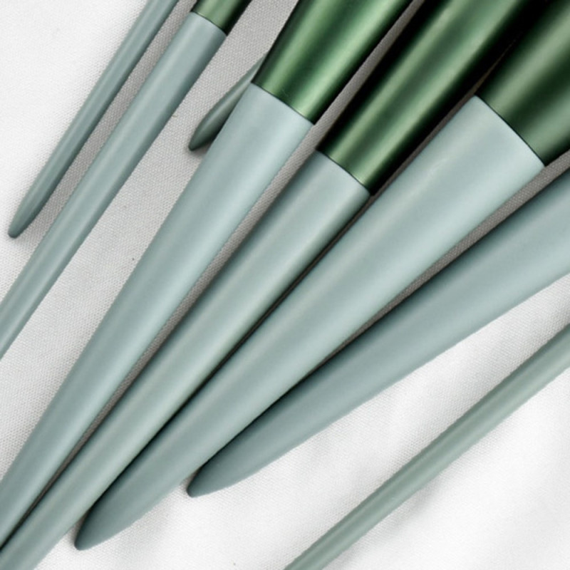 13 Pcs Makeup Brush Set Cosmetic Brushes Soft Fiber Foundation Contour -