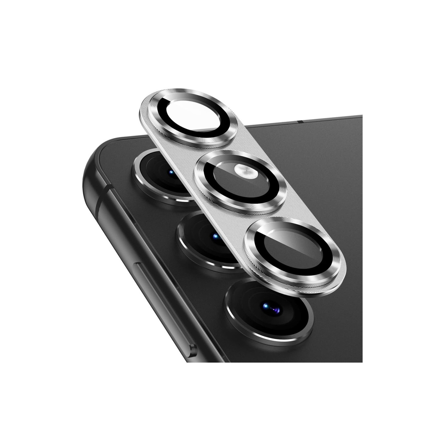 Til Samsung Galaxy S25 Kameralinsebeskytter ENKAY Metalring Linsefilm