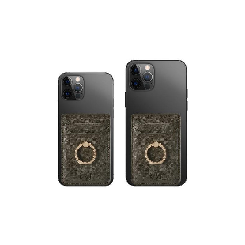 MUXMA Kortholder Ringstativ RFID - blokkerende kredittkort - grønn