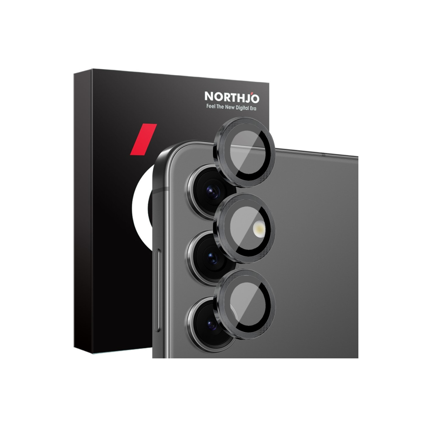 NORTHJO For Samsung Galaxy S25 Tempered Glass Camera Lens