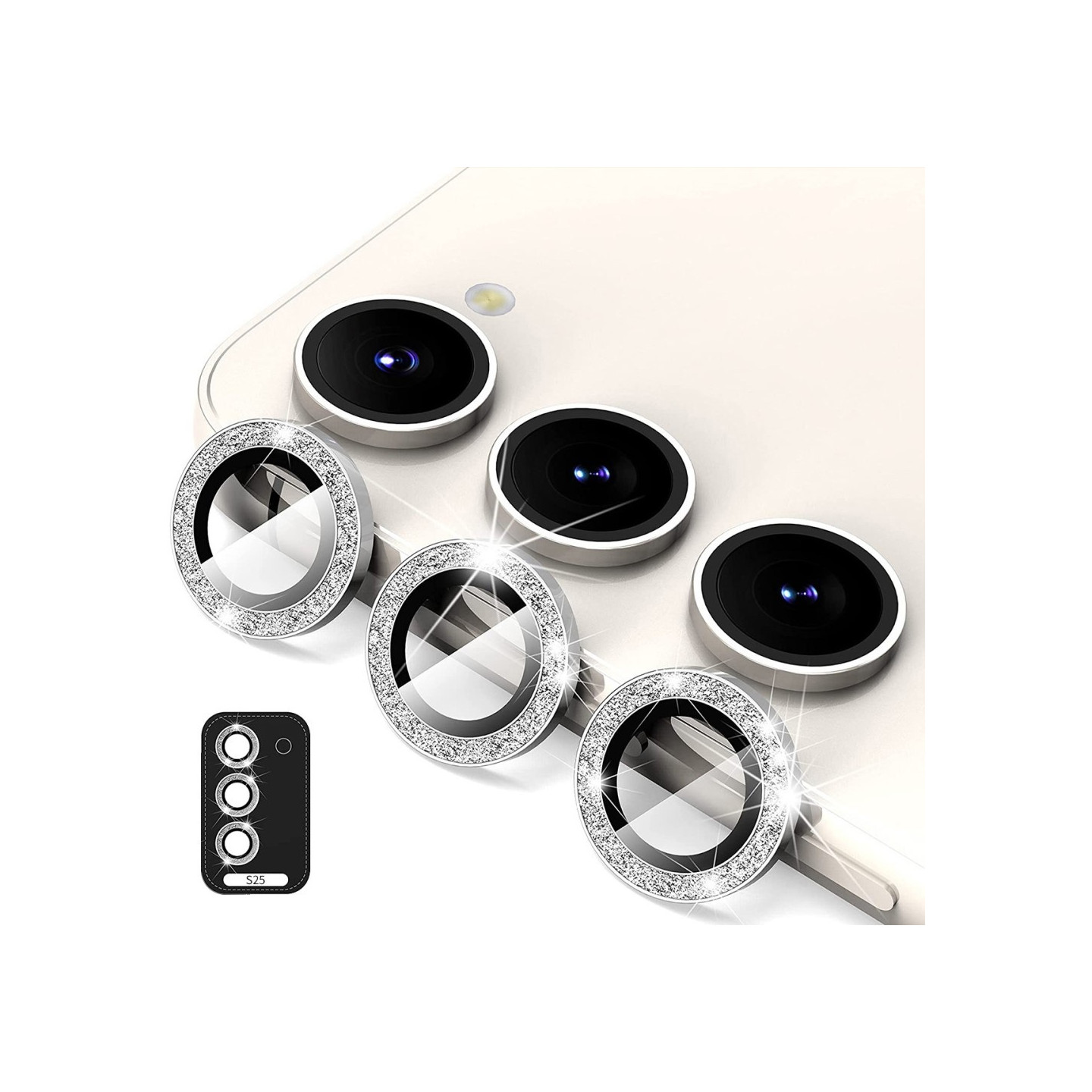 ENKAY For Samsung Galaxy S25 Camera Lens Protector Tempered Glass