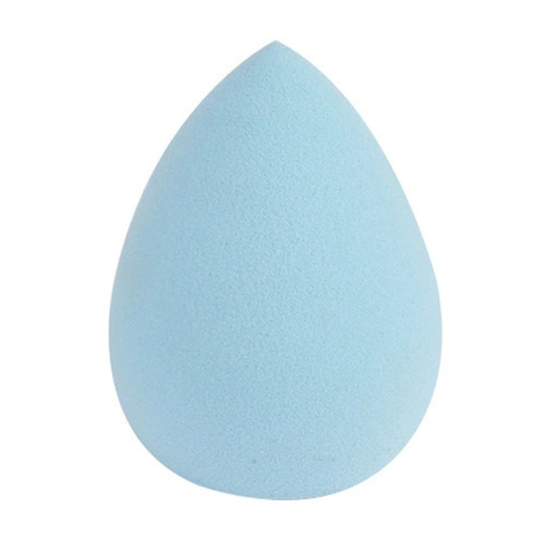 2 stk Makeup Sponge Blender Teardrop Beauty Egg Cleansing Puff Skin Care - Lyseblå