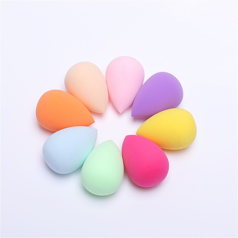 2 kpl Makeup Sponge Blender Teardrop Beauty Egg Cleansing Puff Skin Care - Viinin punainen
