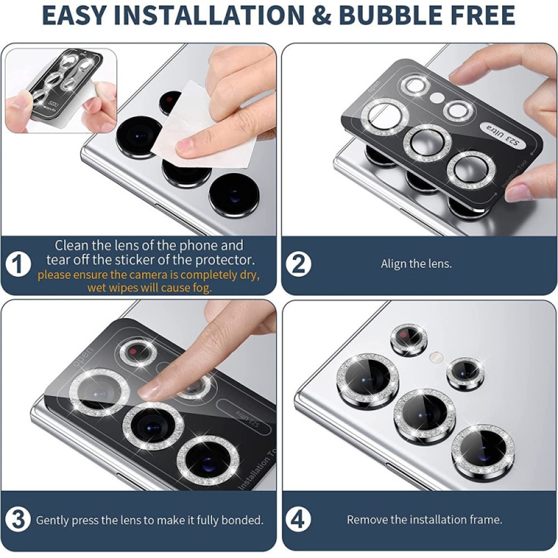 ENKAY For Samsung Galaxy S25 Ultra Camera Lens Protector Tempered Glass