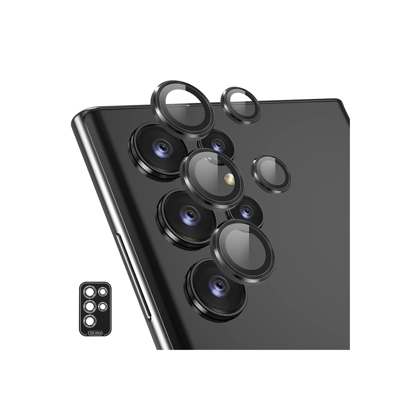 For Samsung Galaxy S25 Ultra Camera Lens Protector ENKAY Metal Ring Lens Film