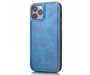 DG.MING iPhone 13 Mini Split Läder Plånboksfodral - Blå