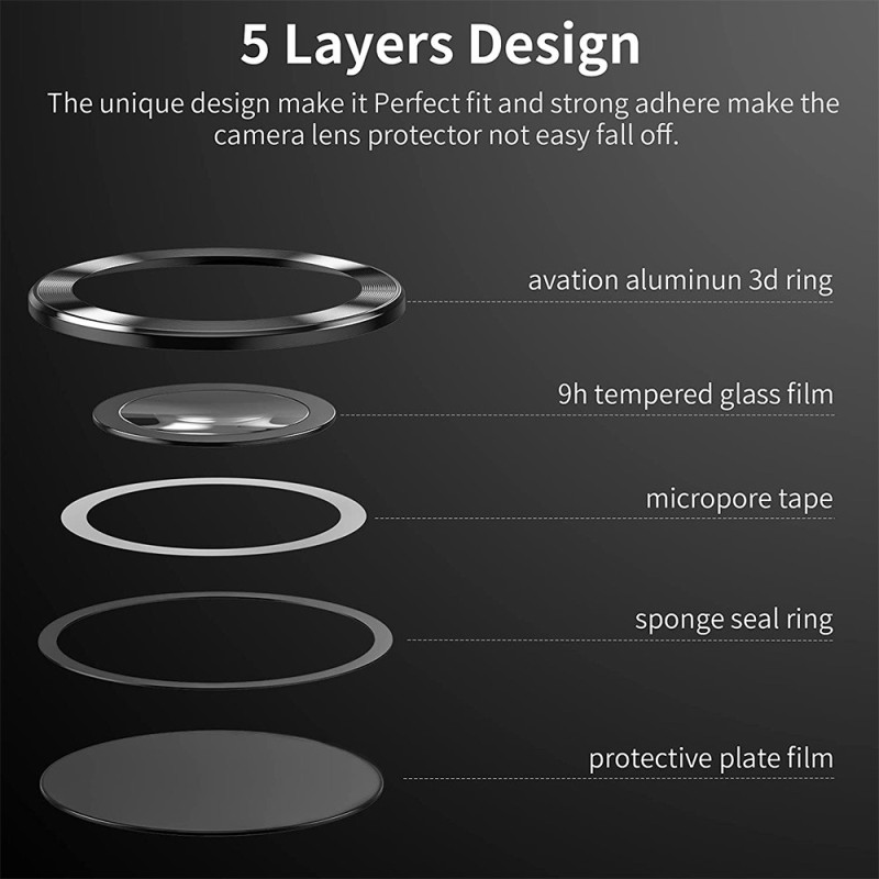 For Samsung Galaxy S25 Ultra Camera Lens Protector ENKAY Metal Ring Lens Film