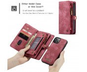 CASEME iPhone 13 Mini Retro plånboksfodral - Röd