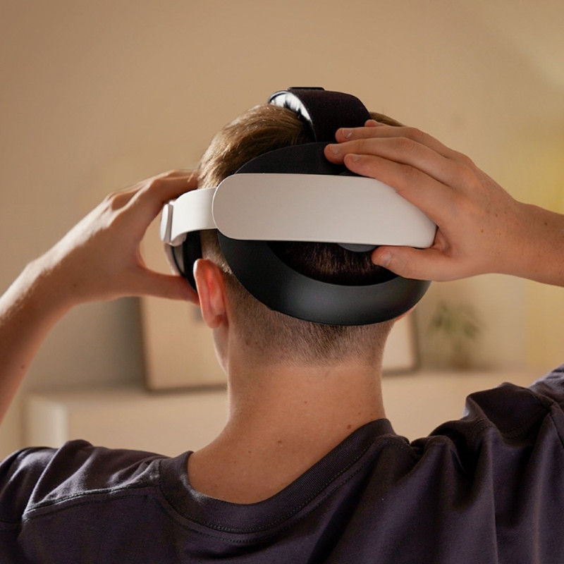 För Meta Quest 3/3S Head Strap VR Headset Soft Cushion Pannband Tryckreducerande