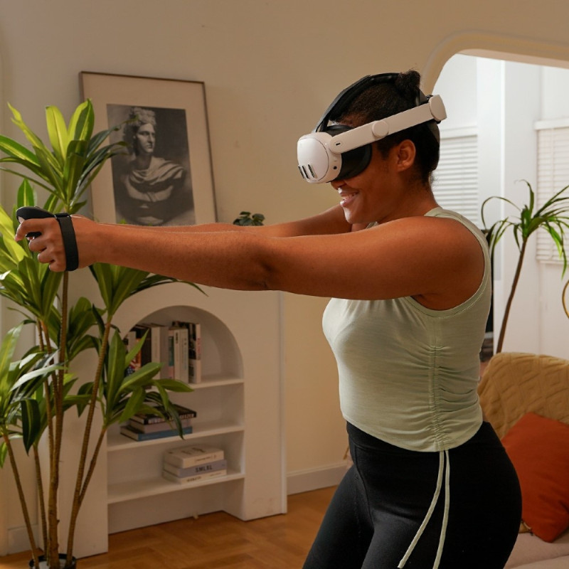 Meta Quest 3/3S -päähihnalle VR-kuulokemikrofonille Pehmeä tyyny pääpanta, joka vähentää painetta