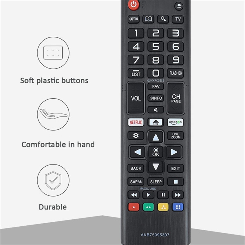 Fjernkontrollerstatning for AKB75095307 For LG Smart TV