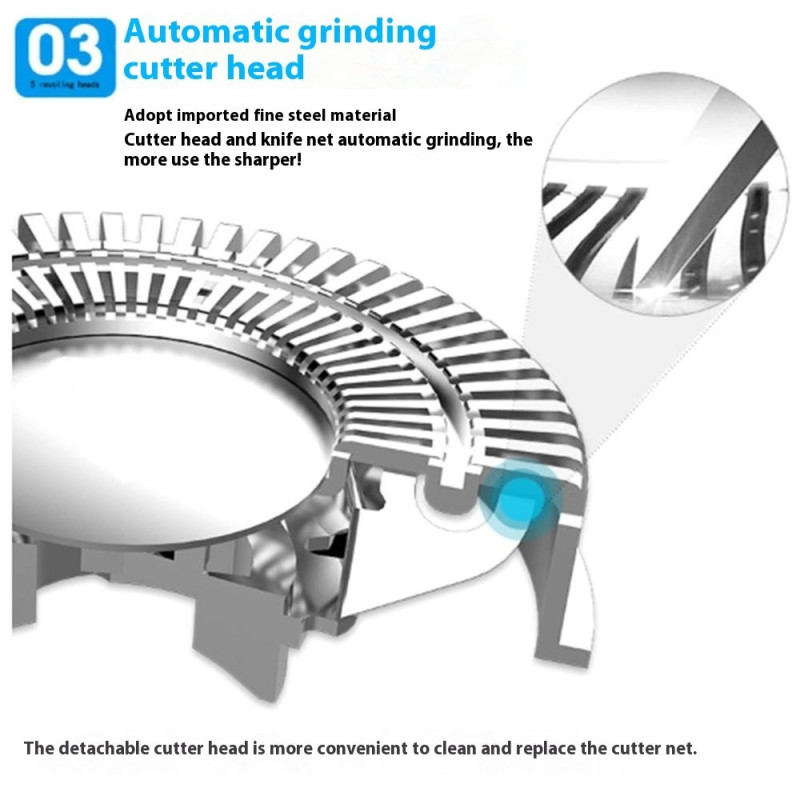5 i 1 elektrisk barbermaskine Multifunktionel genopladelig med 5 hoveder