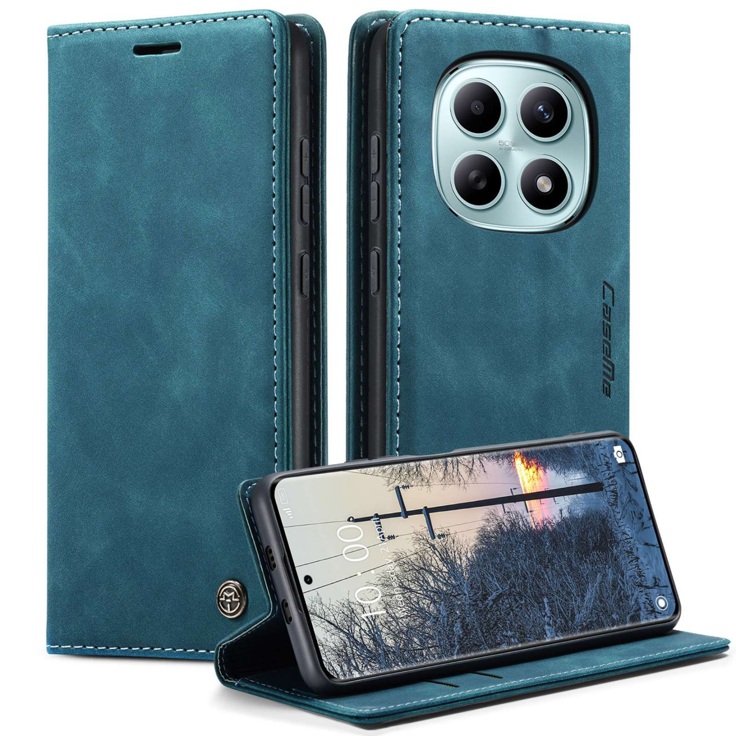 CASEME Retro Etui med Pung til Xiaomi Redmi Note 15 / Xiaomi Poco M8 5G
