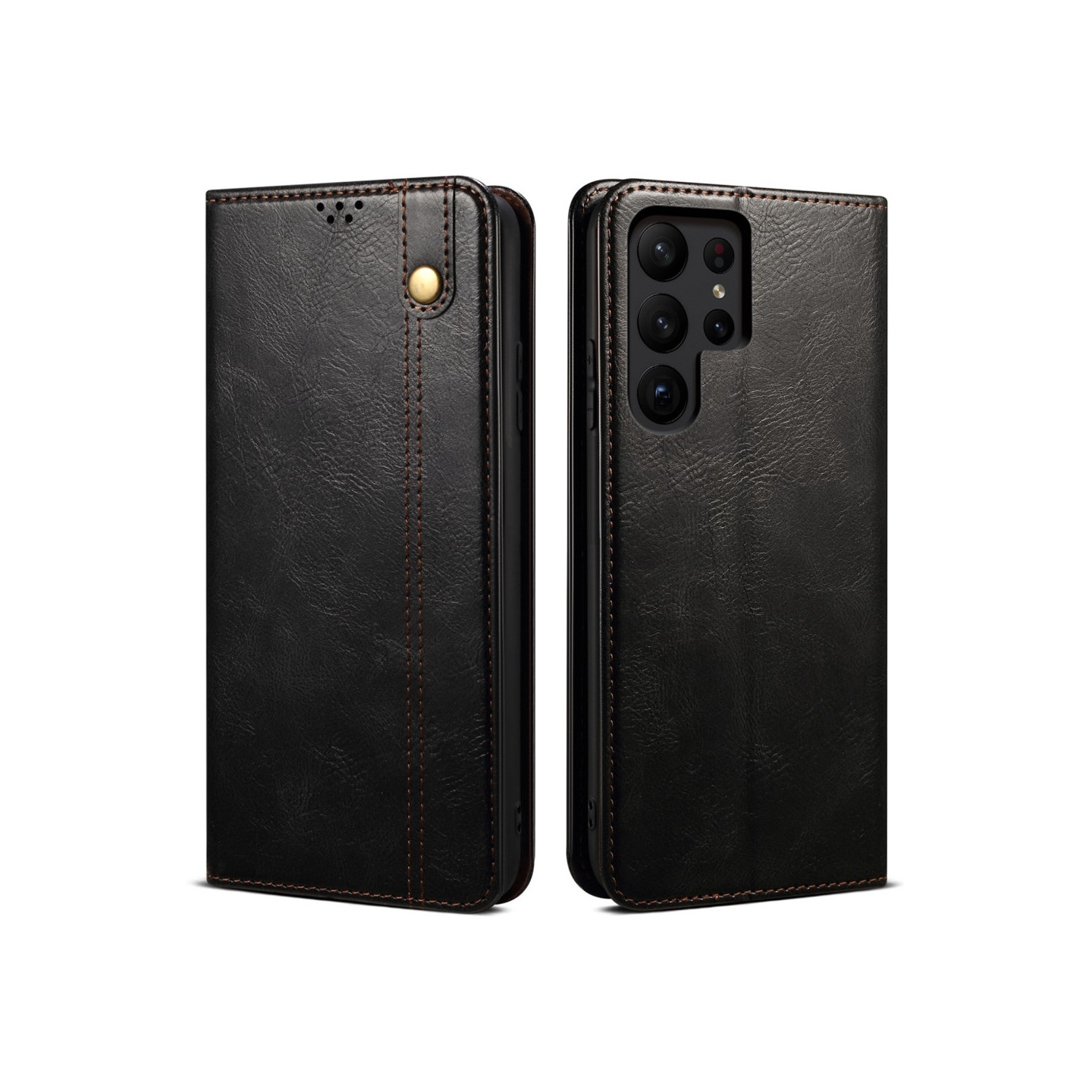 Til Samsung Galaxy S25 Ultra Lommebok-deksel - Svart