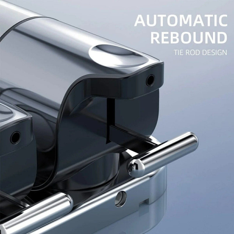 Rustfritt stål såpedispenser 1000ml Manuell Push Pump Shampoo Body Wash