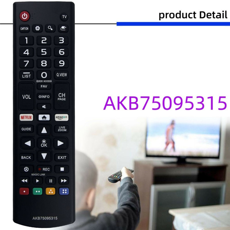 TV fjernbetjening Erstatning for AKB75095315 Til LG TV