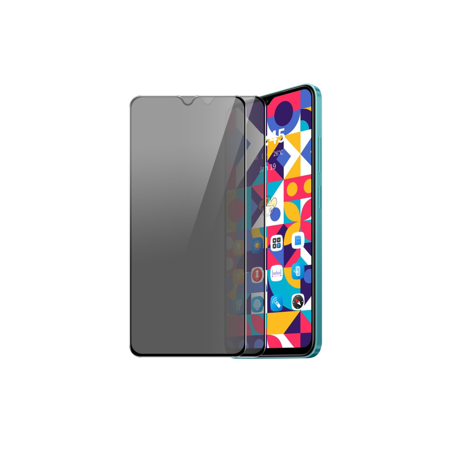 Samsung Galaxy A26 5G 2 kpl yksityisyyssuojalasi 28 asteen näkösuoja karkaistu lasi