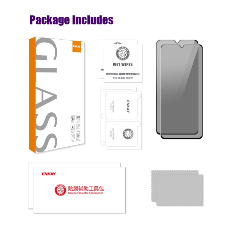 For Samsung Galaxy A26 5G 2Pcs Privacy 28-degree Anti-Spy Tempered Glass