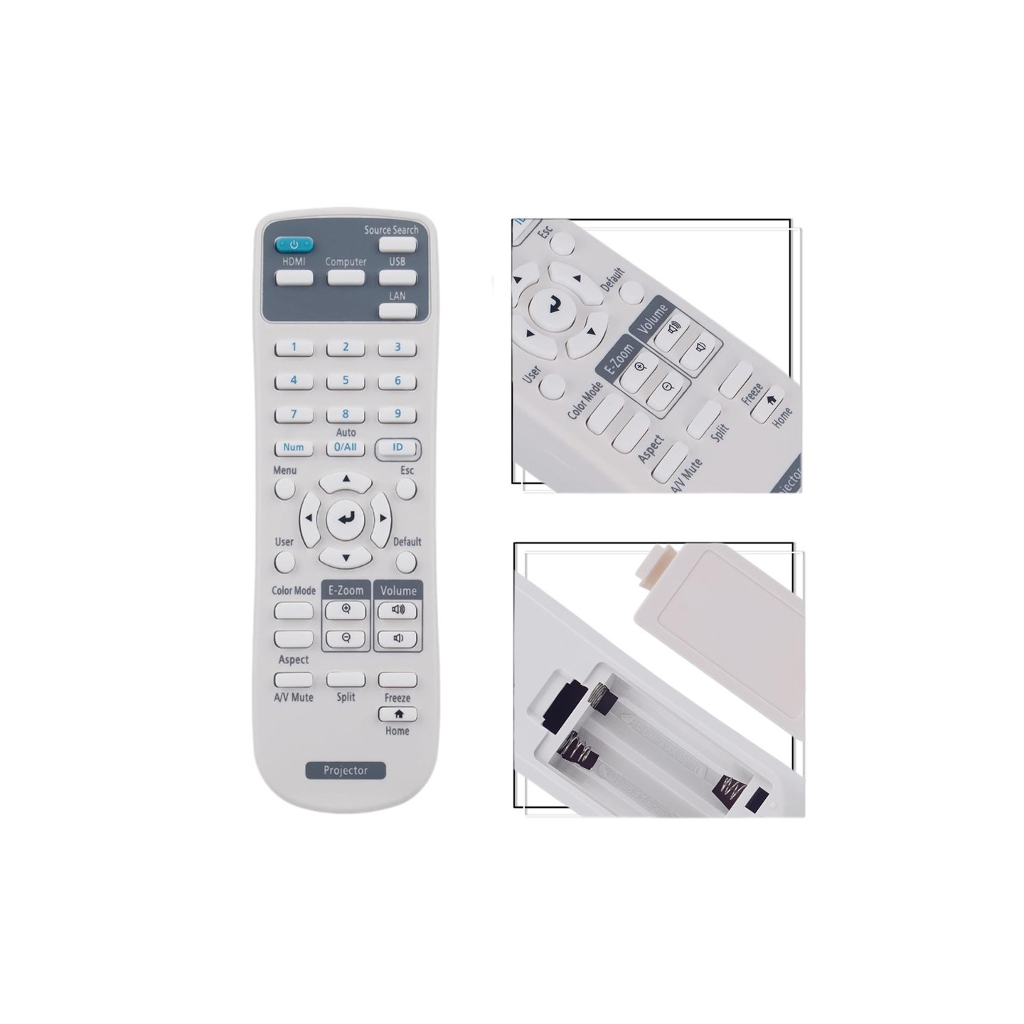 Replacement Remote Control 219863500 for Epson Projector