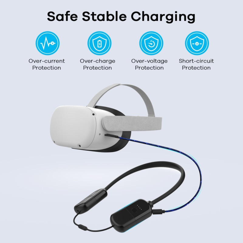AMVR for Pico 4 Meta Oculus Quest 2 Quest Pro Quest 3 8000mAh Powerbank