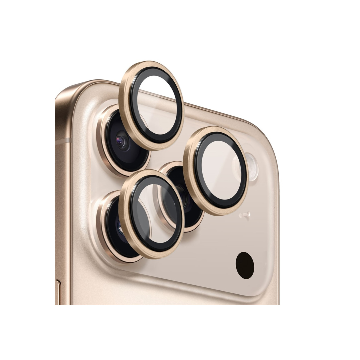 NORTHJO For iPhone 17 Pro Max / iPhone 17 Pro Kameralinsebeskytter Herdet Glass Metallring