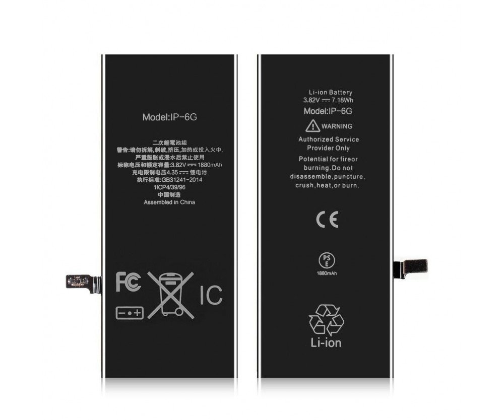 Apple iPhone 6 IPARTSEXPERT Batteri 1880mA FCC/CE/RoSH Certifierat