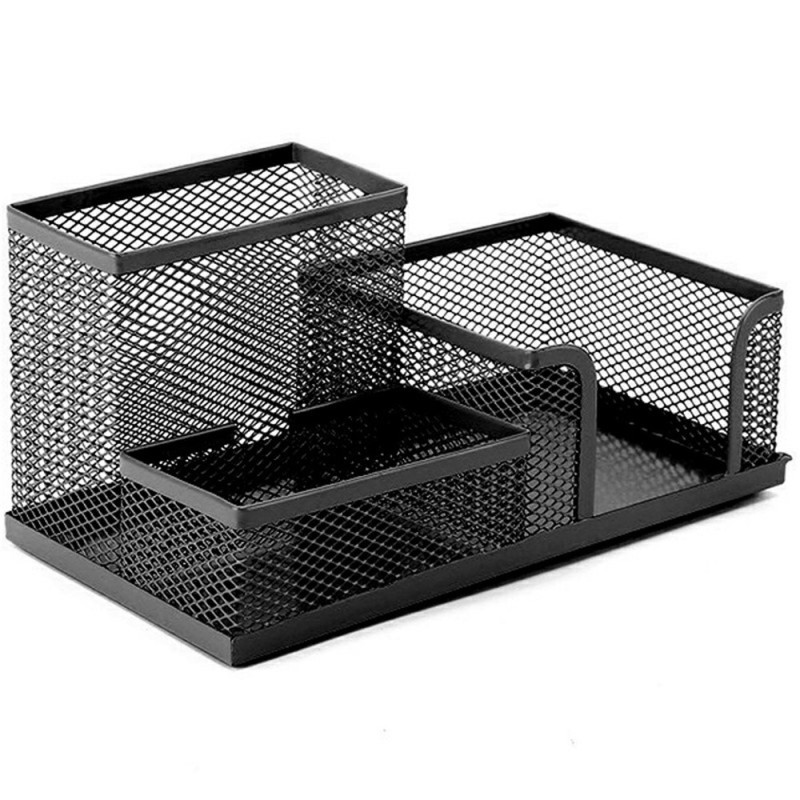 3 rum Metal Skrivebord Organizer Pen Holder Organizer Opbevaringsskuffe