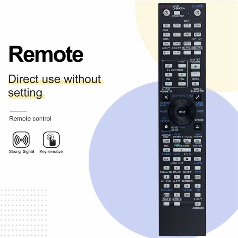 Kaukosäätimen vaihto AXD7613:lle Pioneer AV-vastaanottimelle ja stereojärjestelmälle