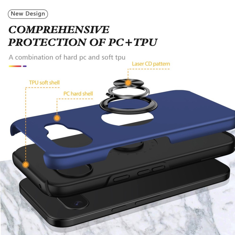 Google Pixel 9A sormenrengasjalustan hybridikotelo