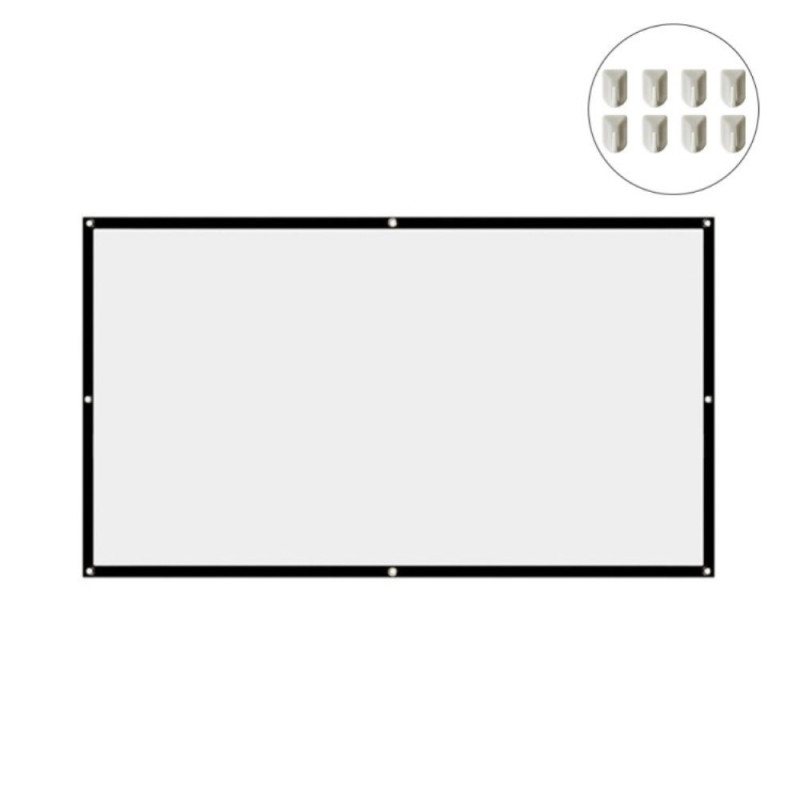 16:9 Projector Screen 72 Inch For Projector Screen 159 x 90 cm projection screen
