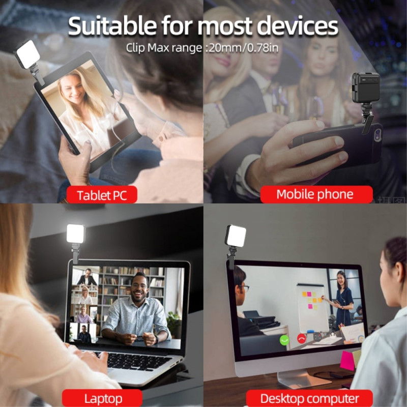 LED-valo 3000-6000K himmennettävä valolamppu Live Broadcast -valokuvaus