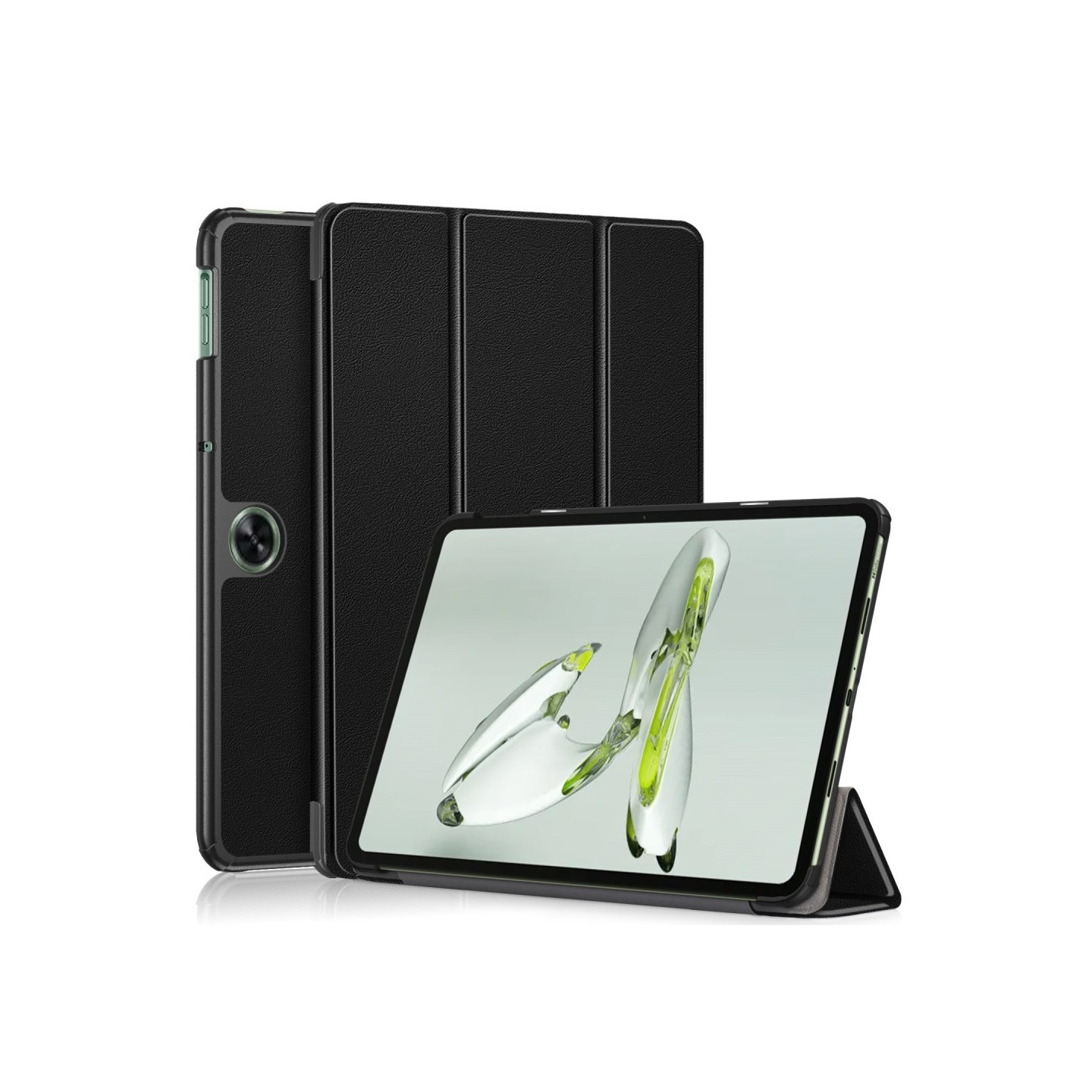 For OnePlus Pad Go Tri-fold Stand Nettbrettdeksel Tablet PU-læreretui