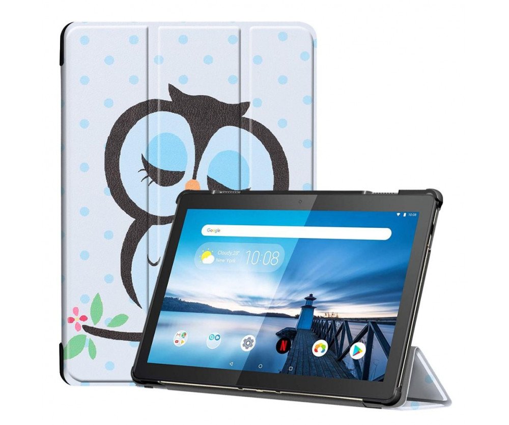 Tri-fold Fodral till Lenovo Tab M10 TB-X505F / TB-X605F - Sleeping Owl