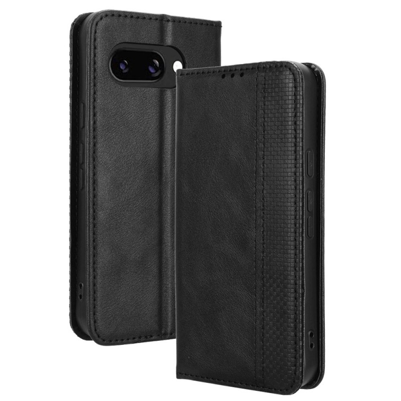 Google Pixel 9A Stand Phone Case Full Protection Wallet Cover - Black