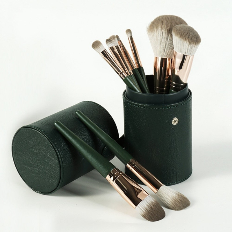 14 st Makeup Brush Set Foundation Powder Concealer Borstar Borsthållare