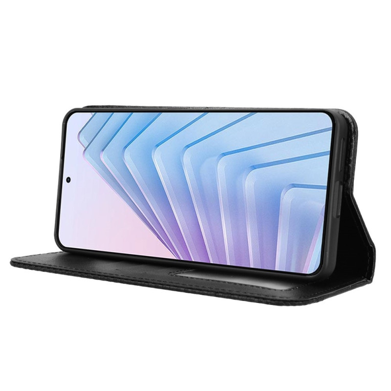 Til Xiaomi Redmi Note 14 4G Pung Stand Flip Telefonetui - Sort