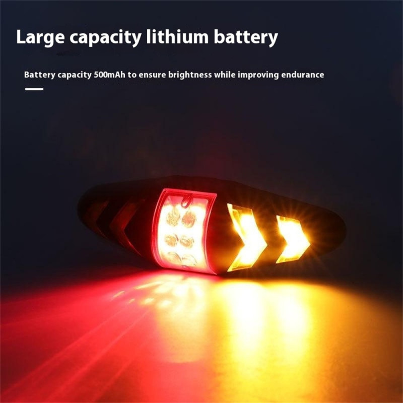 Fjernkontroll Sykkel Terrengsykkel Lys Blinklys Sikkerhet Baklys Belysning