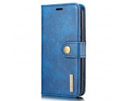 DG.MING iPhone 13 Split Läder Plånboksfodral - Blå
