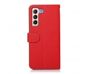 KHAZNEH RFID Block Samsung Galaxy S22+ Plånboksfodral Röd/Svart