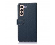 KHAZNEH RFID Block Samsung Galaxy S22+ Plånboksfodral - Blå/Brun