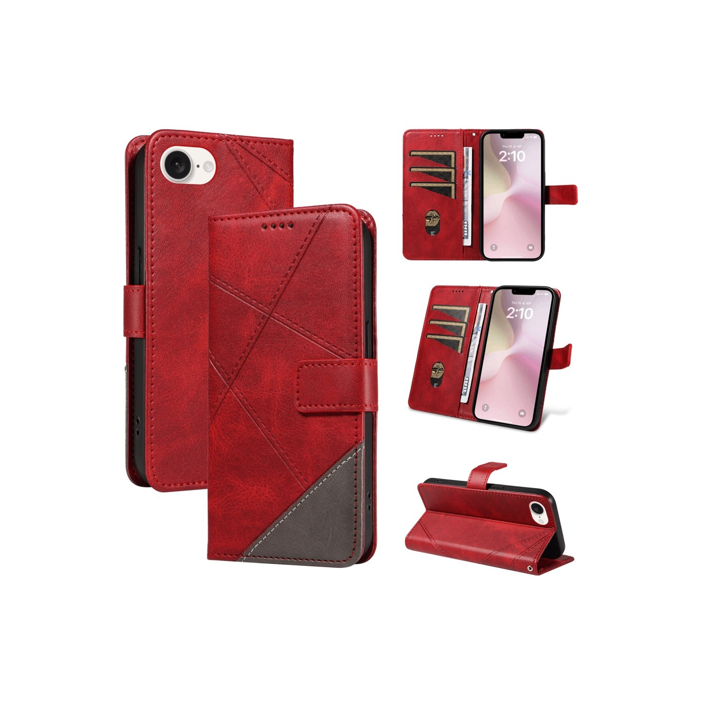 Wallet Case for iPhone 17e / 16e – Geometric Line