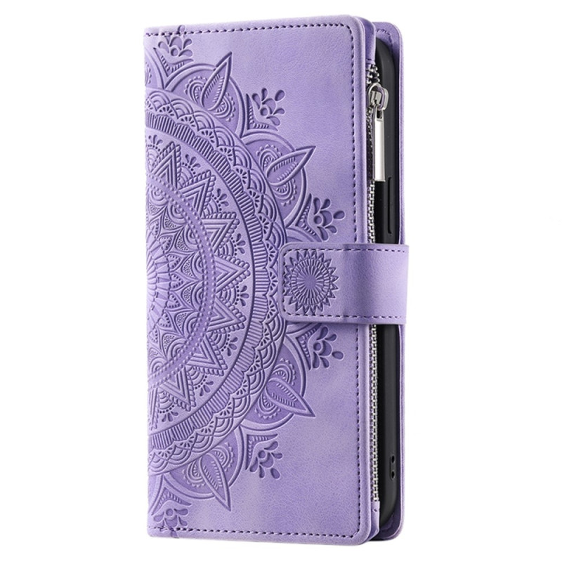 För iPhone 16e plånboksfodral Fodral Skal Mandala blommönster