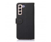 KHAZNEH RFID Block Samsung Galaxy S22+ Plånboksfodral - Svart/Röd